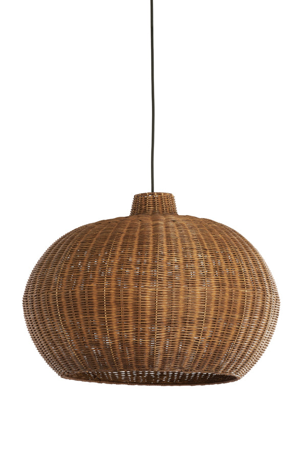 Hanging lamp 55x40,5 cm MELZOR rattan dark brown