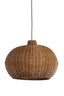 Hanging lamp 55x40,5 cm MELZOR rattan dark brown