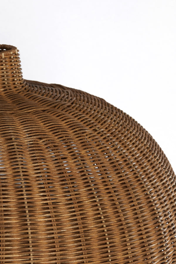 Hanging lamp 55x40,5 cm MELZOR rattan dark brown