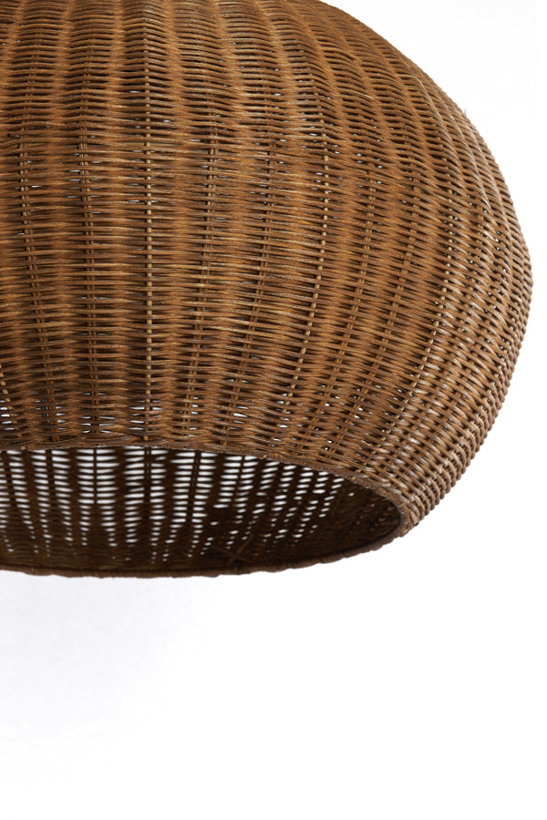 Hanging lamp 55x40,5 cm MELZOR rattan dark brown