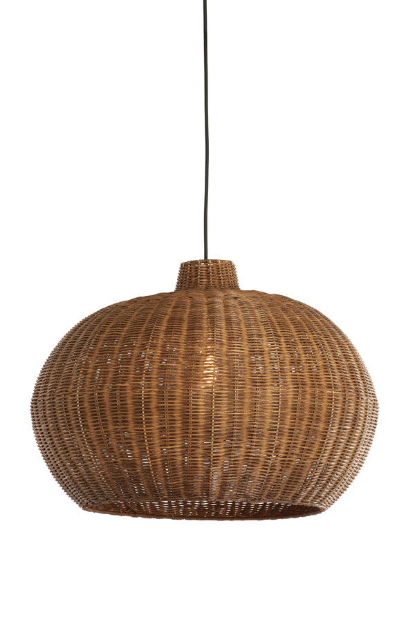 Hanging lamp 55x40,5 cm MELZOR rattan dark brown
