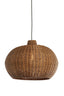 Hanging lamp 55x40,5 cm MELZOR rattan dark brown