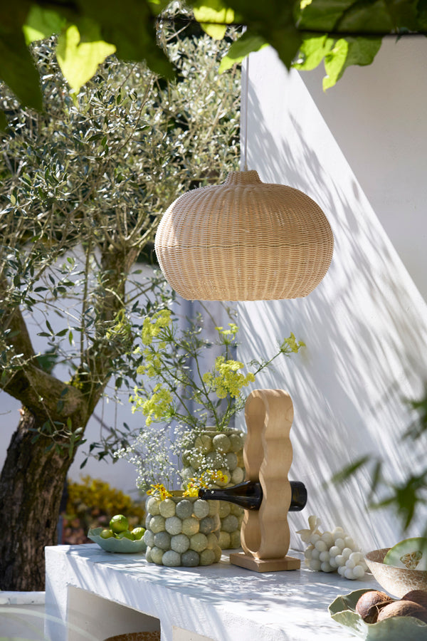 Hanging lamp 55x40,5 cm MELZOR rattan natural