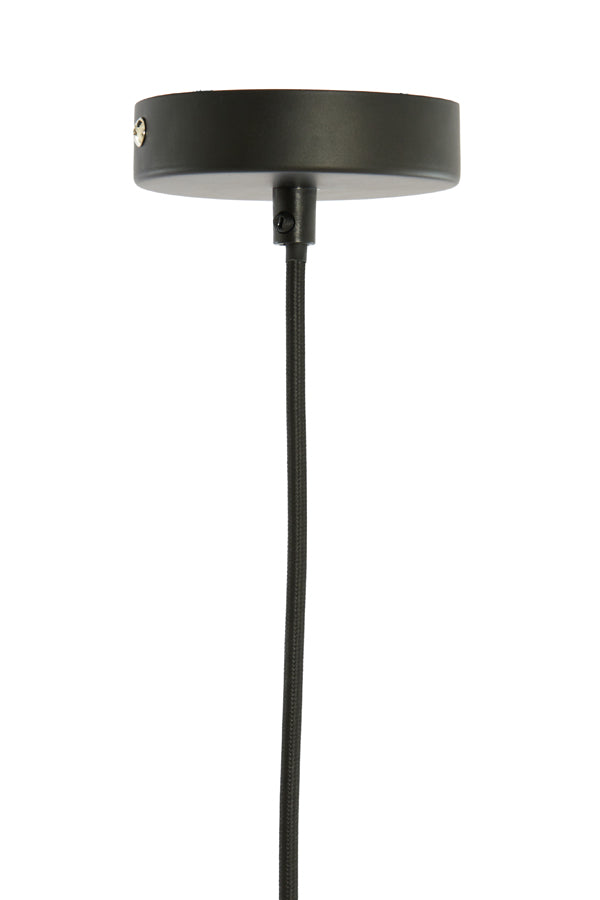 Hanging lamp 45x32 cm MELZOR rattan dark brown