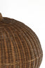 Hanging lamp 45x32 cm MELZOR rattan dark brown
