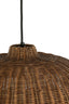 Hanging lamp 45x32 cm MELZOR rattan dark brown