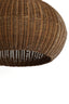Hanging lamp 45x32 cm MELZOR rattan dark brown