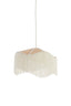 Hanging lamp 40x26 cm TIFFANY raffia natural+cream