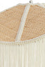 Hanging lamp 40x26 cm TIFFANY raffia natural+cream