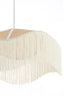 Hanging lamp 40x26 cm TIFFANY raffia natural+cream