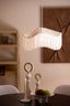 Hanging lamp 40x26 cm TIFFANY raffia natural+cream