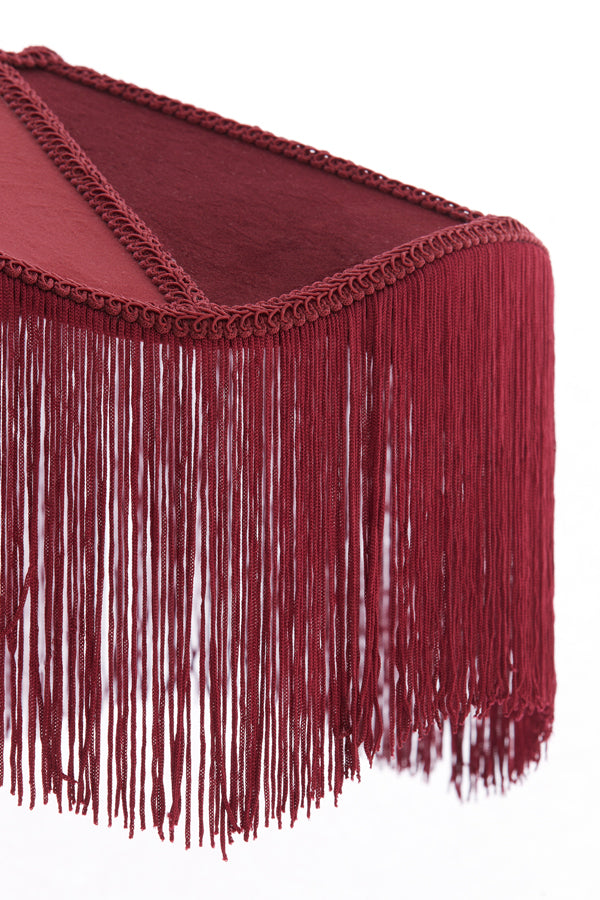 Hanging lamp 40x26 cm TIFFANY velvet burgundy
