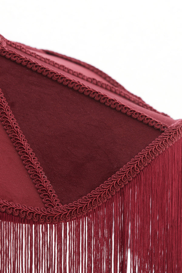 Hanging lamp 40x26 cm TIFFANY velvet burgundy