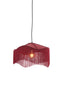 Hanging lamp 40x26 cm TIFFANY velvet burgundy