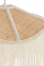 Hanging lamp 50x28 cm TIFFANY raffia natural+cream