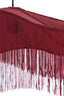 Hanging lamp 50x28 cm TIFFANY velvet burgundy