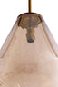 Hanging lamp 25x32 cm LEONA antique bronze+glass amber