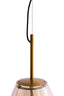 Hanging lamp 33x43 cm LEONA antique bronze+glass amber