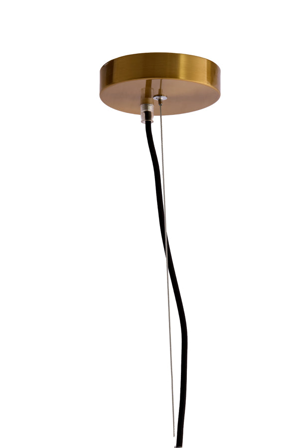 Hanging lamp 40x50 cm LEONA antique bronze+glass amber