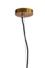 Hanging lamp 40x50 cm LEONA antique bronze+glass amber