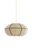 Hanging lamp 49x25 cm MIRELYS natural+olive green