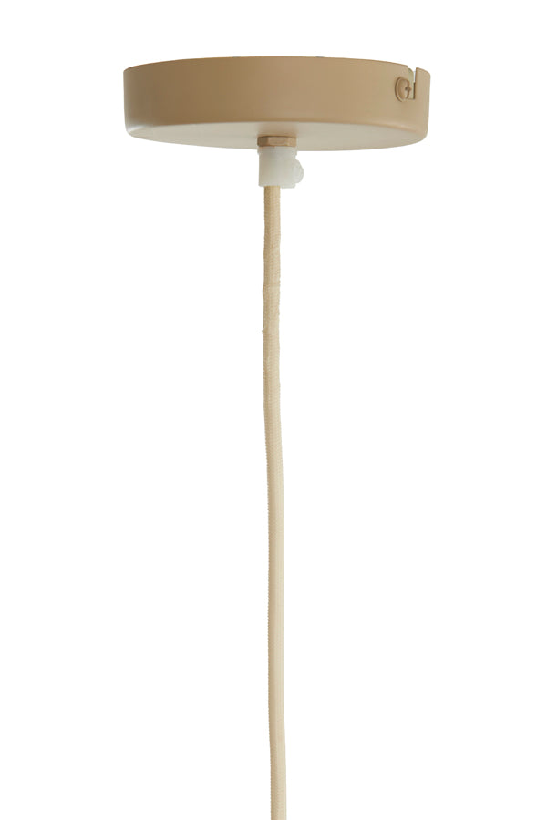 Hanging lamp 49x25 cm MIRELYS natural+olive green