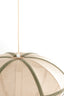 Hanging lamp 49x25 cm MIRELYS natural+olive green