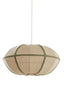 Hanging lamp 61x30 cm MIRELYS natural+olive green