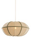 Hanging lamp 61x30 cm MIRELYS natural+olive green