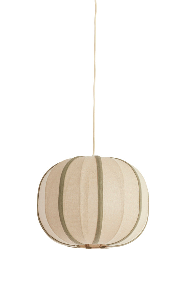 Hanging lamp 40x30 cm ESMIRIA natural+olive green