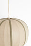 Hanging lamp 40x30 cm ESMIRIA natural+olive green
