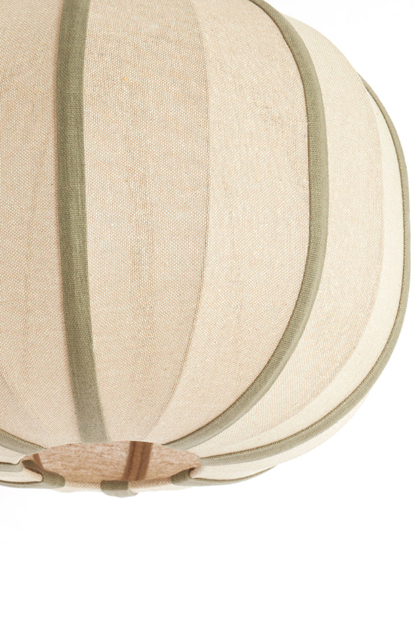 Hanging lamp 40x30 cm ESMIRIA natural+olive green