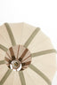 Hanging lamp 40x30 cm ESMIRIA natural+olive green