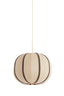 Hanging lamp 40x30 cm ESMIRIA natural+dark brown