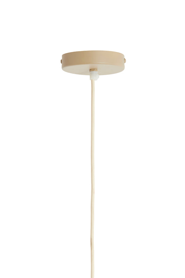 Hanging lamp 40x30 cm ESMIRIA natural+dark brown