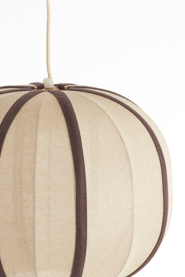 Hanging lamp 40x30 cm ESMIRIA natural+dark brown