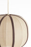 Hanging lamp 40x30 cm ESMIRIA natural+dark brown