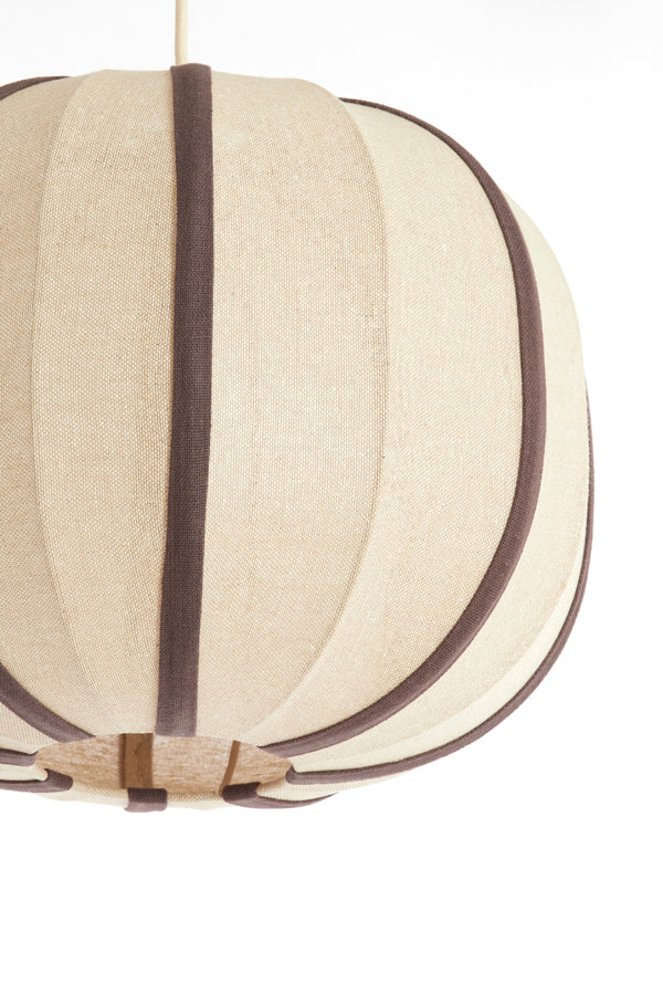 Hanging lamp 40x30 cm ESMIRIA natural+dark brown