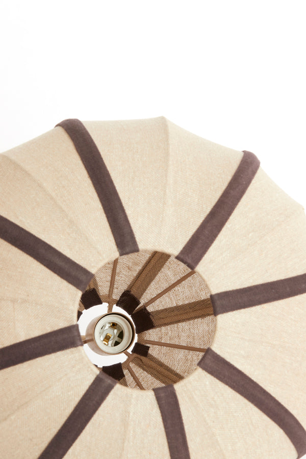 Hanging lamp 40x30 cm ESMIRIA natural+dark brown