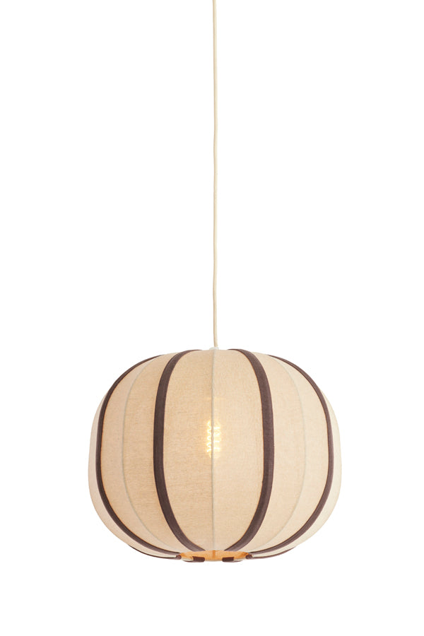 Hanging lamp 40x30 cm ESMIRIA natural+dark brown