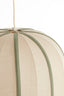 Hanging lamp 51x48 cm ESMIRIA natural+olive green