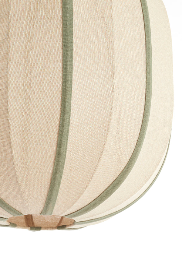 Hanging lamp 51x48 cm ESMIRIA natural+olive green