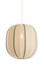 Hanging lamp 51x48 cm ESMIRIA natural+olive green