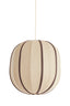 Hanging lamp 51x48 cm ESMIRIA natural+dark brown