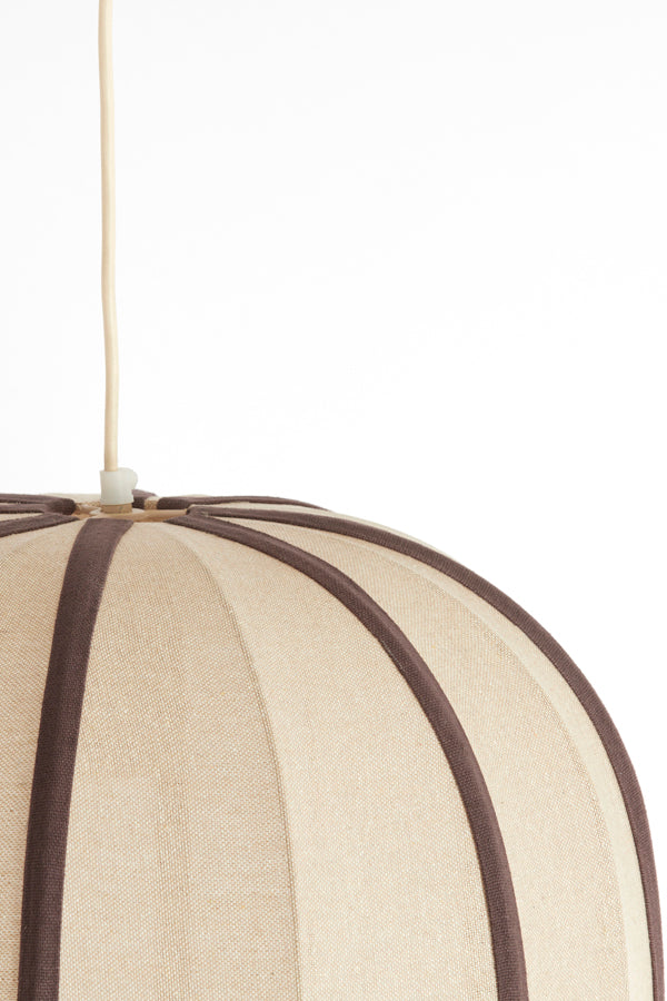 Hanging lamp 51x48 cm ESMIRIA natural+dark brown