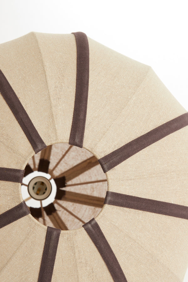 Hanging lamp 51x48 cm ESMIRIA natural+dark brown