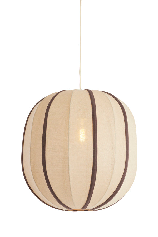 Hanging lamp 51x48 cm ESMIRIA natural+dark brown
