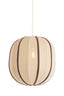 Hanging lamp 51x48 cm ESMIRIA natural+dark brown