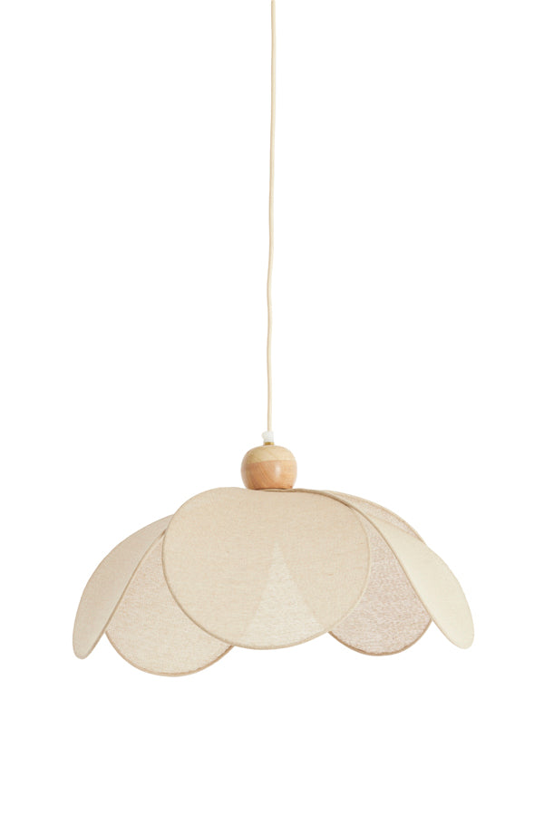 Hanging lamp 50x28 cm LAVRIRIA natural+wood