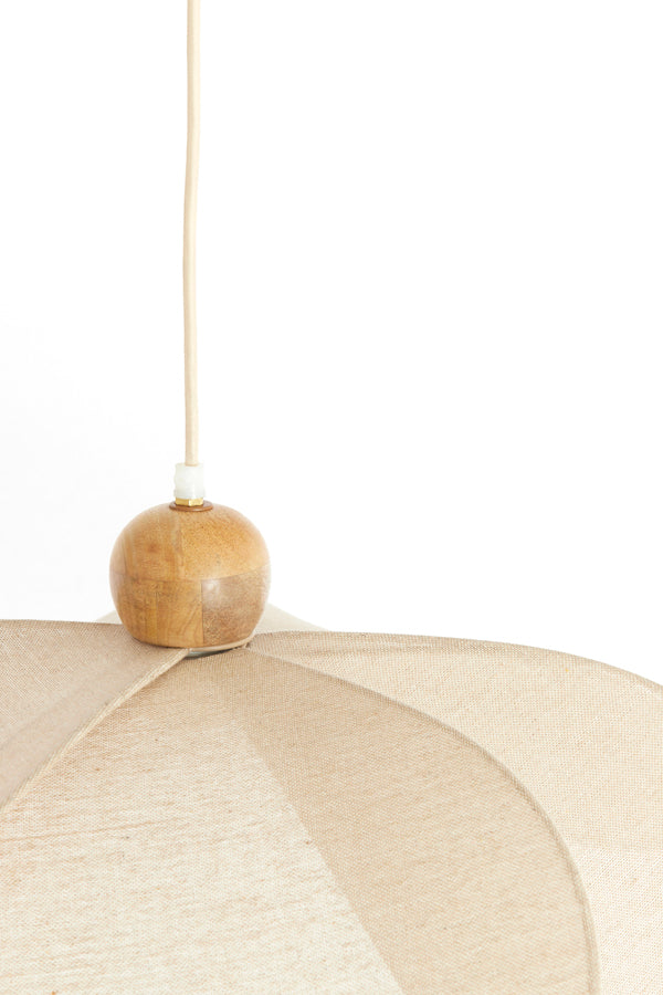 Hanging lamp 50x28 cm LAVRIRIA natural+wood